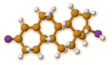 Molecola di testosterone