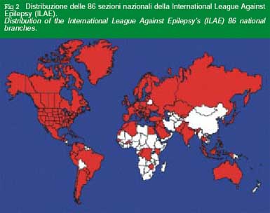 Figura 2 - Distribuzione epilessia mondiale